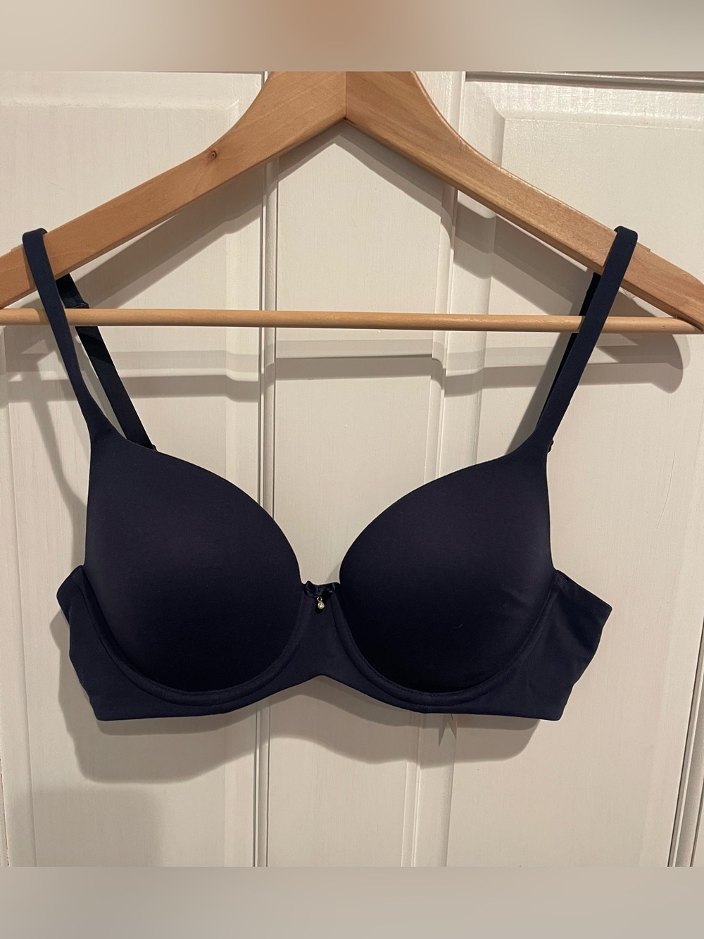 Soma Embraceable Full Coverage Bra-Navy 34C
